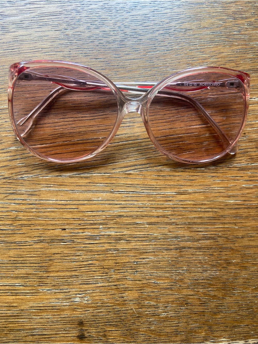 Vintage Pink Lens Tinted Sunglasses 70s 80s